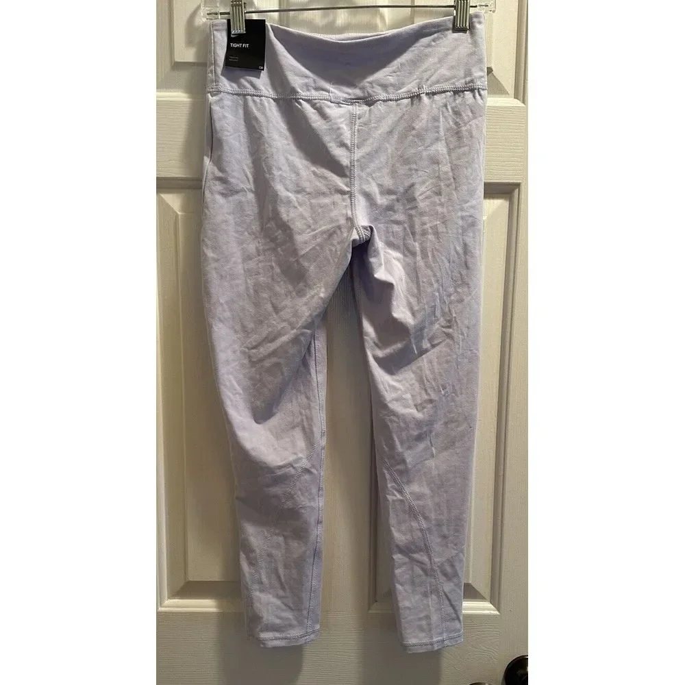 Nike Sportswear Big Kids' (Girls') High-Waisted Leggings‎ Lavender Sz Large NWT